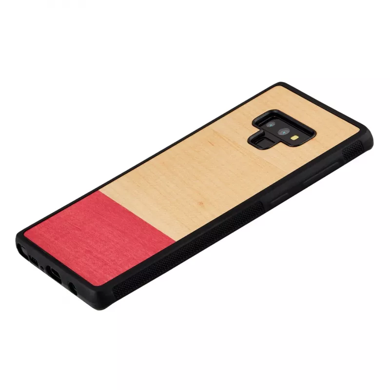 Puzdro na smartfón man and wood pre Galaxy Note 9 – čierne, dizajn v štýle blokových pruhov