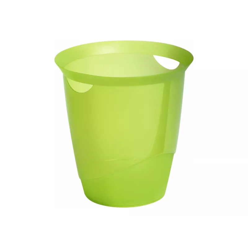 Durable TREND okrúhly odpadkový kôš 31,5 cm, zelený priesvitný
