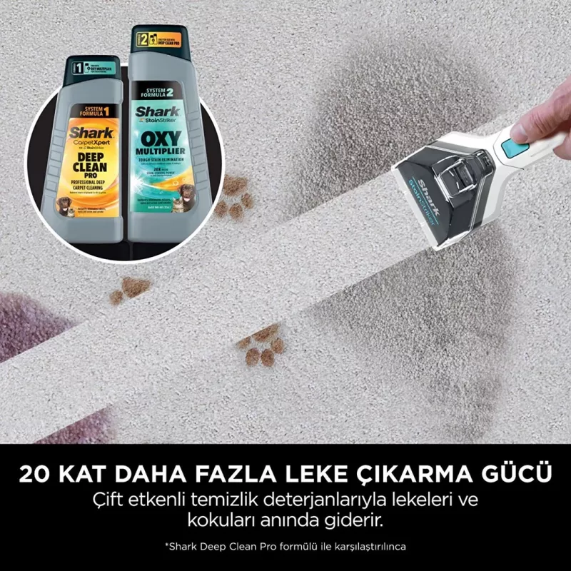 Sharkclean PX200EUT čistič kobercov ručný hĺbkové/priebežné čistenie biela