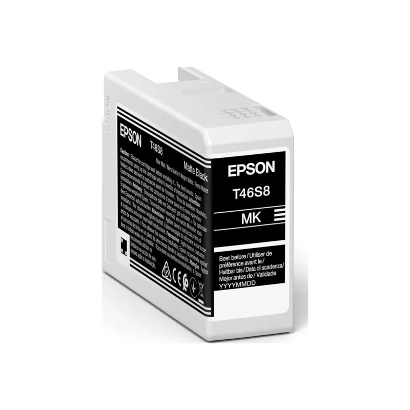 Epson T46S8 UltraChrome Pro10 atramentová kazeta, matná čierna, 25 ml (C13T46S80N)
