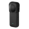 Silikónový ochranný kryt objektívu Puluz pre Insta360 X3 (čierny)