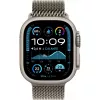 Apple Watch Ultra 2 GPS + Cellular 49mm puzdro Natural Titanium s Natural Titanium Milanese Loop - M