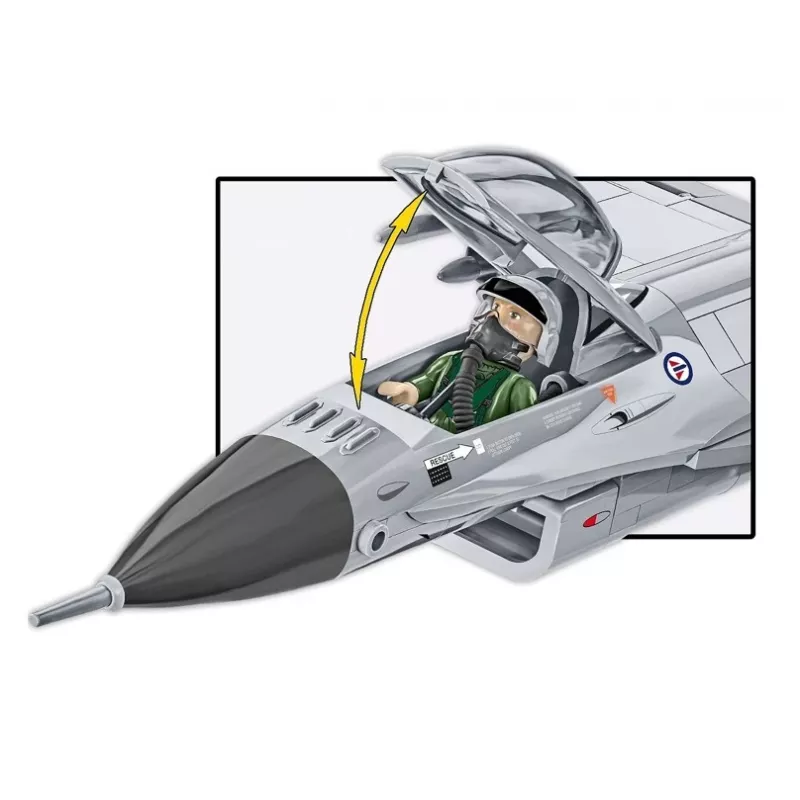 Stavebnica Cobi F-16AM Fighting Falcon, 495 dielov, model v mierke
