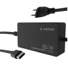 Cablexpert NPA-AC-PDQC65-01 65 W PowerDelivery GaN USB Type-C rýchlonabíjačka, čierna | Cablexpert