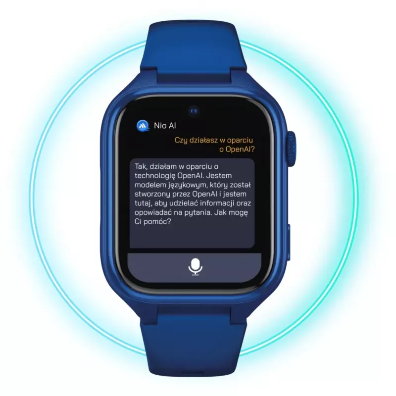Smartwatch Stelio Junior Pro AI 4G ST-SWJ102-NB — tmavomodrá, 4G pripojenie