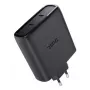 TRUST Maxo 100W 2-portová USB-C GaN nabíjačka — 100 W, 2× USB-C, max. 20 V, 2 m kábel, čierna