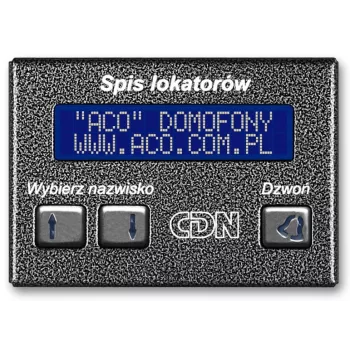 ACO CDN-230E GR elektronické označenie bytu grafit