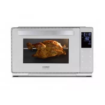 Kompaktná rúra Caso Bake & Style 26 Touch 1500 W strieborná – mini rúra na pracovnú dosku, 26 cm úžitková šírka