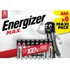 Jednorazová batéria Energizer MAX AAA alkalická 1,5 V – balenie 8 ks, valcová, 10 rokov trvanlivosti