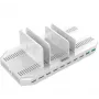 Nabíjacia stanica Unitek Y-2190A — 10 USB portov (8×USB2.0 + 2×USB3.2 Gen1), bezdrôtové nabíjanie, 96 W celkový výkon