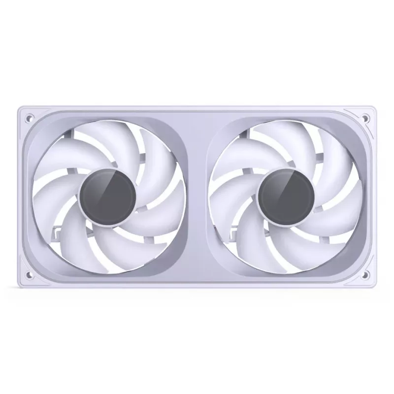 JONSBO ZB-240W 2x120mm ARGB PWM skriňový ventilátor – biela