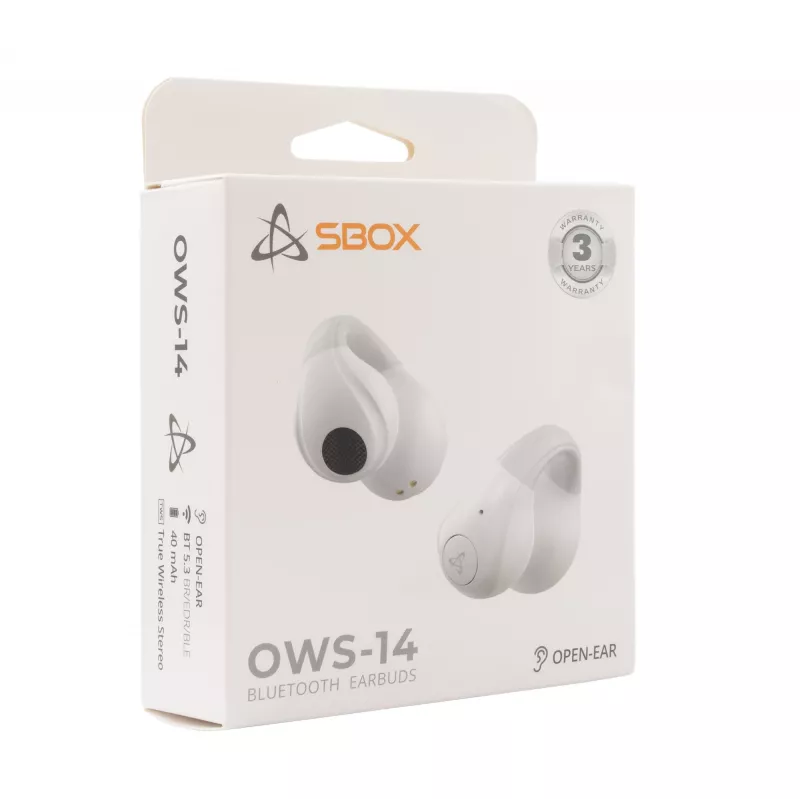 Slúchadlá SBOX EB-OWS14 biele