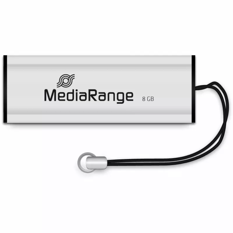 MediaRange SuperSpeed - USB kľúč - 8GB - USB3.0 - čierny/strieborný (MR914)
