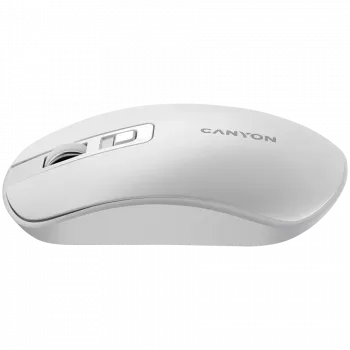 CANYON myš MW-18 wireless charge perlovo-biela