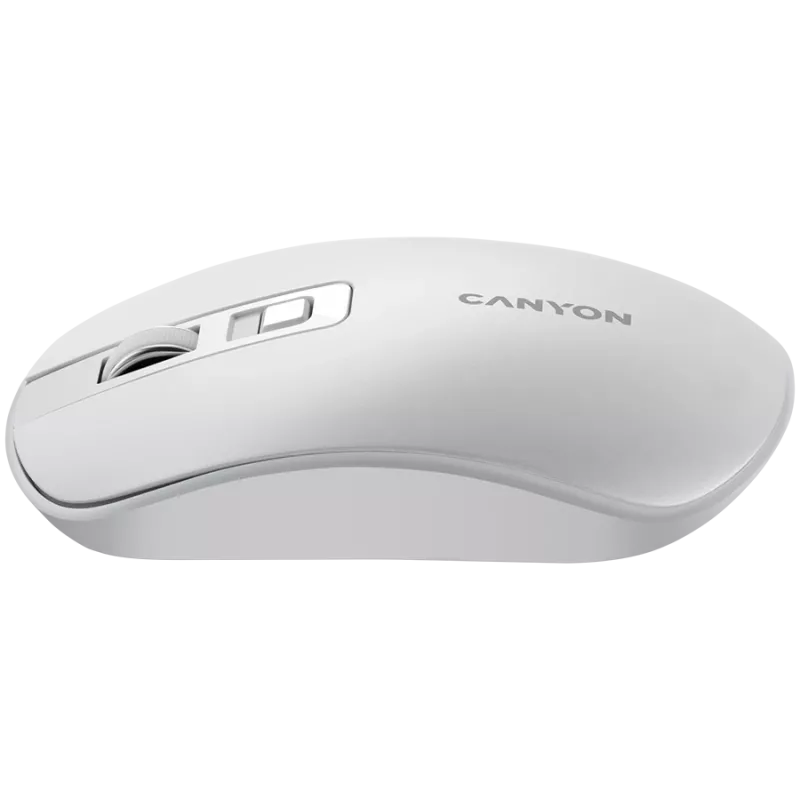 CANYON myš MW-18 wireless charge perlovo-biela