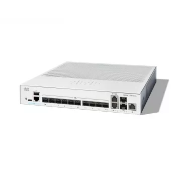 Sieťový switch Cisco Catalyst C1300-12XS Managed L2/L3, 12 x 10Gb SFP+, 240 Gbit/s, 16k MAC, montáž do racku, sivá