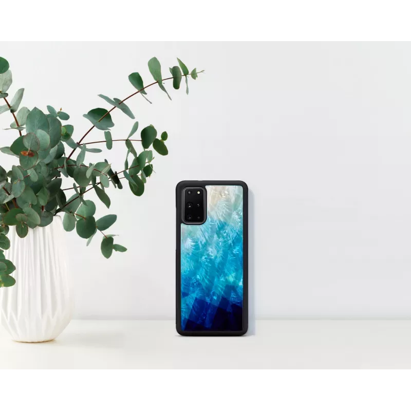 Ochranné puzdro iKins pre Samsung Galaxy S20+ — blue lake čierny povrch