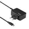 Akyga AK-ND-81 USB-C GaN napájací zdroj pre notebook 65 W, PD 3.0, 5–20 V, 1,8 m kábel, čierny