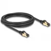 Sieťový kábel DeLOCK RJ45 Cat.6A konektor samec na konektor samec S/FTP 2m čierny