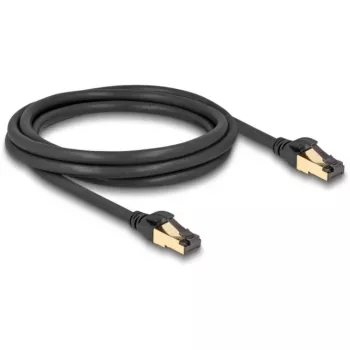 Sieťový kábel DeLOCK RJ45 Cat.6A konektor samec na konektor samec S/FTP 2m čierny
