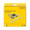 Rozširujúca karta DeLOCK PCI Express x1 na 2 x sériový RS-232