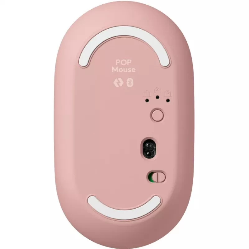 Logitech POP Icon Combo - sada klávesnice a myši - bezdrôtová - Bluetooth LE - QWERTY - US International - ružová, Off-White (920-013142)