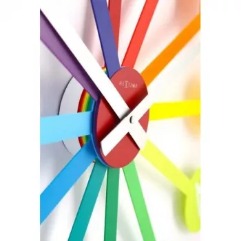 NeXtime hodiny 2995di Colour Guide, Ø 60 cm, nástenné, viacfarebná