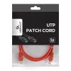 Patch kábel CAT5E UTP 1,5m/ČERVENÝ PP12-1.5M/R Gembird