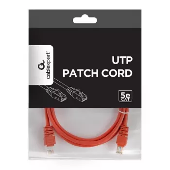 Patch kábel CAT5E UTP 1,5m/ČERVENÝ PP12-1.5M/R Gembird