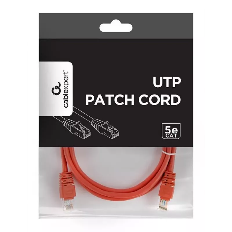 Patch kábel CAT5E UTP 1,5m/ČERVENÝ PP12-1.5M/R Gembird