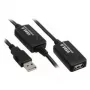 USB kábel Kindermann 5771000115 USB 2.0 15 m čierny