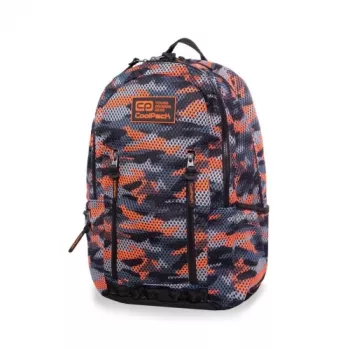 Batoh CoolPack Impact II Camo Mesh oranžový