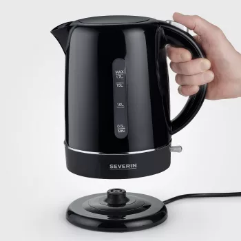 Severin WK 4322 Kanvica na vodu 1,7 l 2200 W čierna