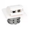 Digitus FTTH optická nástenná zásuvka na zapustenie DN-93201 SC/LC adaptér 86x30x86mm