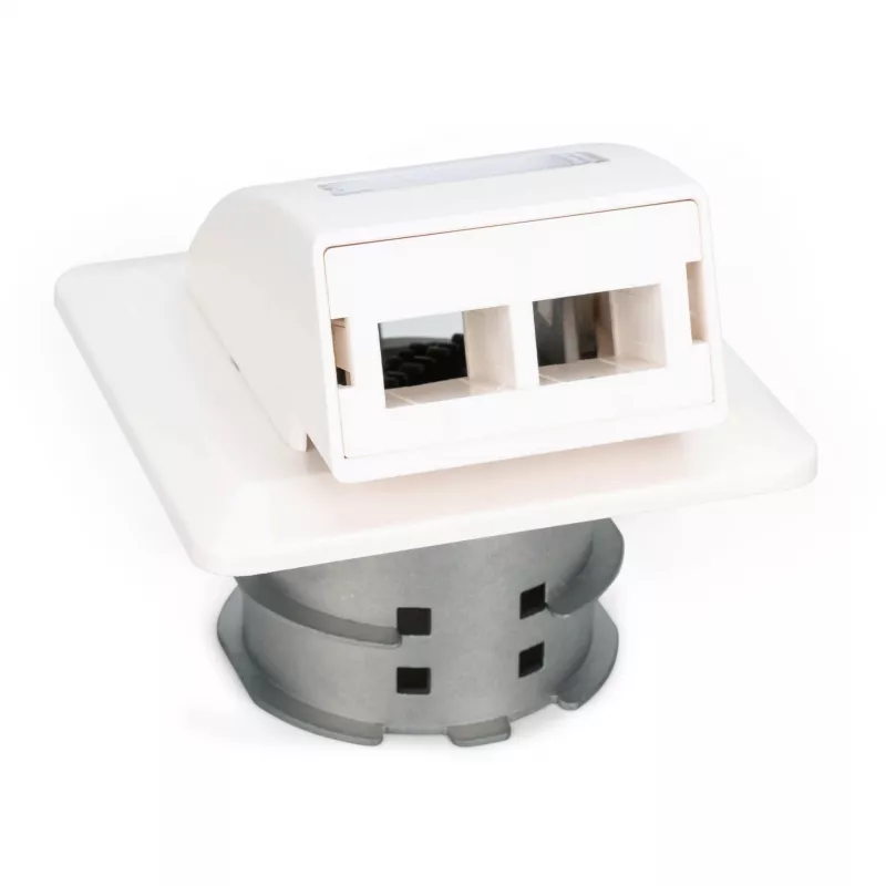 Digitus FTTH optická nástenná zásuvka na zapustenie DN-93201 SC/LC adaptér 86x30x86mm