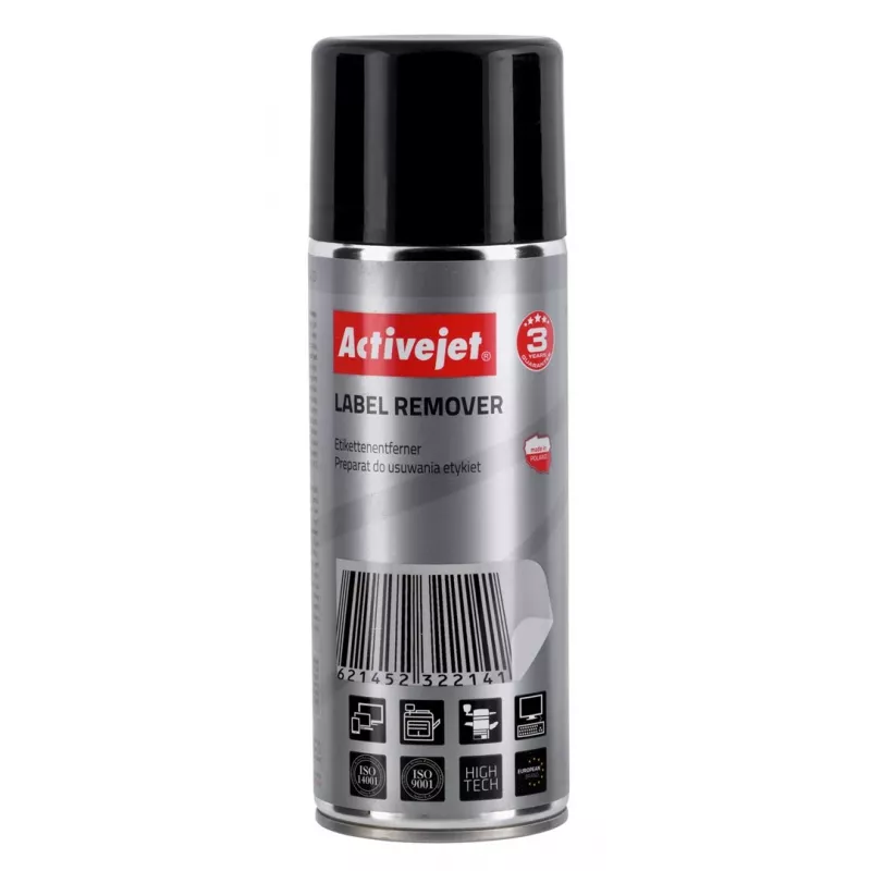 Sprej na odstraňovanie etikiet ActiveJet AOC-400 400 ml — sprejová nádoba, viacfarebný, bez aplikátora so štetcom