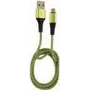 LC-POWER kábel USB-Micro-1M-7 1m čierny/zelený, USB-A na Micro-USB (LC-C-USB-MICRO-1M-7)