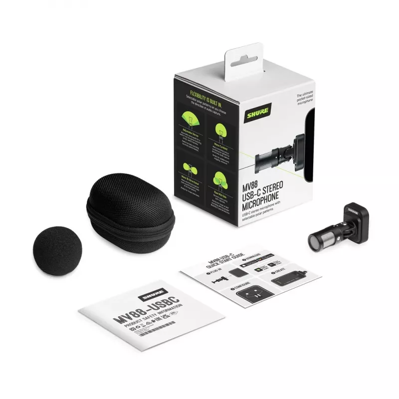 Shure MV88-USBC - stereomikrofón s USB-C konektorom