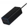 Gembird TA-UC-2A2C-PD100-01-BK nabíjačka pre mobilné zariadenia notebook, smartfón čierna AC rýchle nabíjanie interiérová