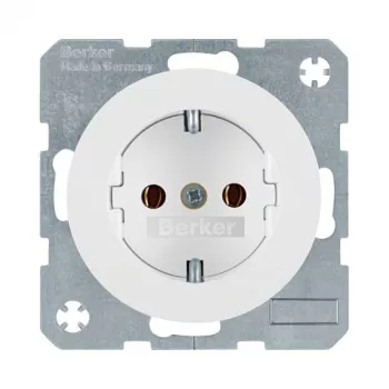 Zásuvka Typ F berker 47432089, 16 A, 250 V, biela, termoplast