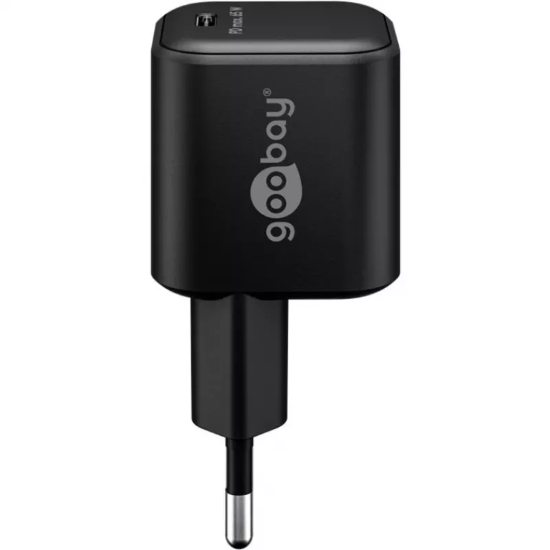 USB-C nabíjacia sada GOOBAY 74774 – 65 W nabíjačka s 1 m textilným USB-C káblom