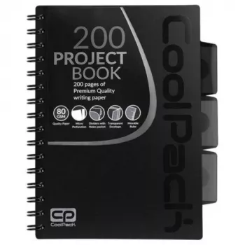 Špirálový blok A5 Coolpack čierny