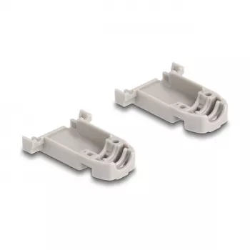 DELOCK D-Sub puzdro 9-pólové s gumenými tesneniami, plast, čierna/sivá, 41,6×31,6×19,8 mm