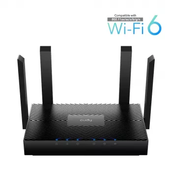 Cudy WR3000 bezdrôtový router Gigabit Ethernet Dualband (2,4 GHz / 5 GHz) čierny