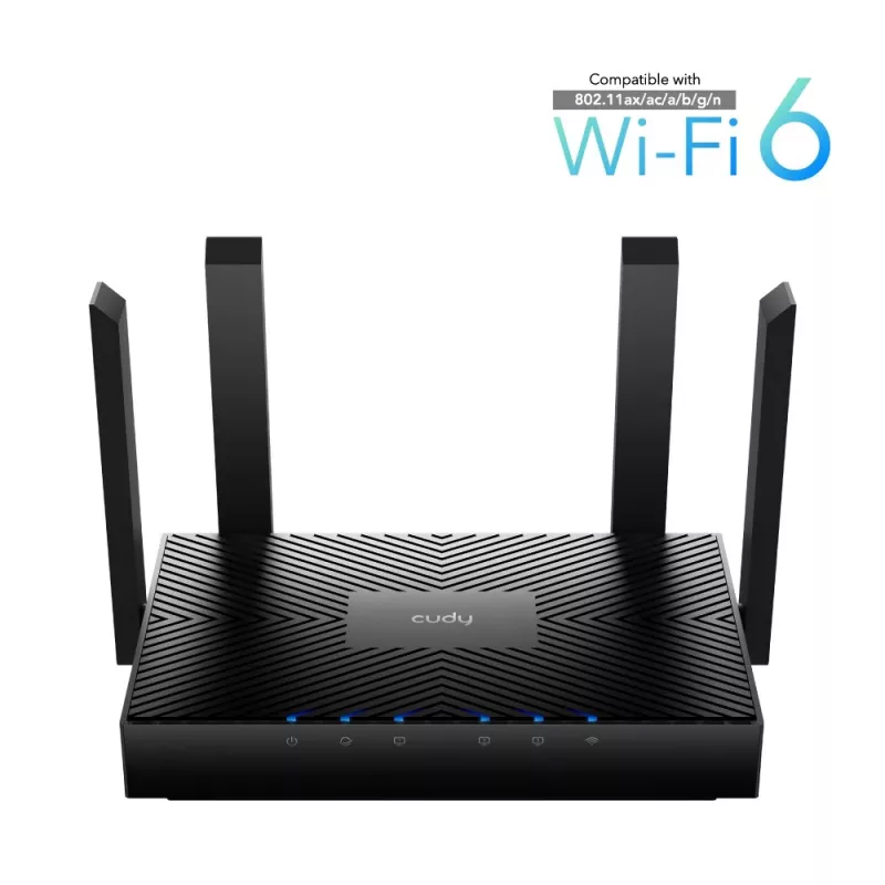 Cudy WR3000 bezdrôtový router Gigabit Ethernet Dualband (2,4 GHz / 5 GHz) čierny