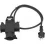 Predlžovací kábel EUROLITE 30247014 — 1 m, 3-násobný, 3×1,5 mm