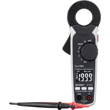 Voltcraft VC541 kliešte na zvodový prúd 100µA digitálne CAT III 600 V zobrazenie počítadlo 2000 zvodový prúd (VC-16044230)