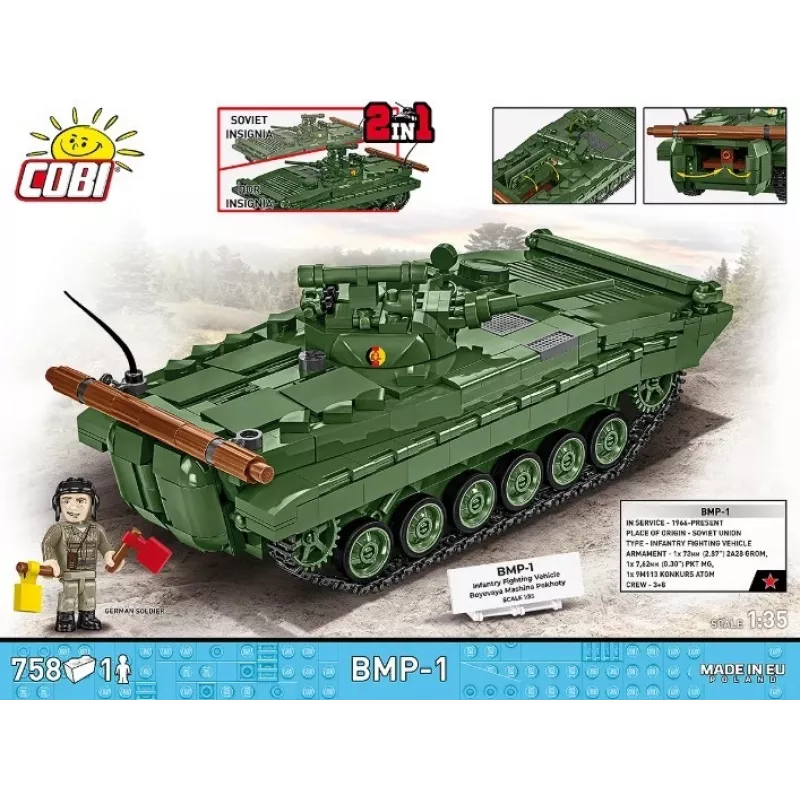 Stavebnica Cobi Blocks BMP-1 758 dielov – modelová stavebnica