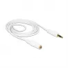 Audio kábel 3,5 mm M-F DeLOCK 83767 2 m biely