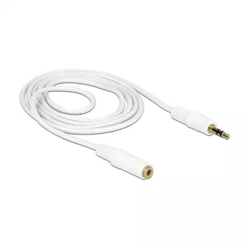 Audio kábel 3,5 mm M-F DeLOCK 83767 2 m biela